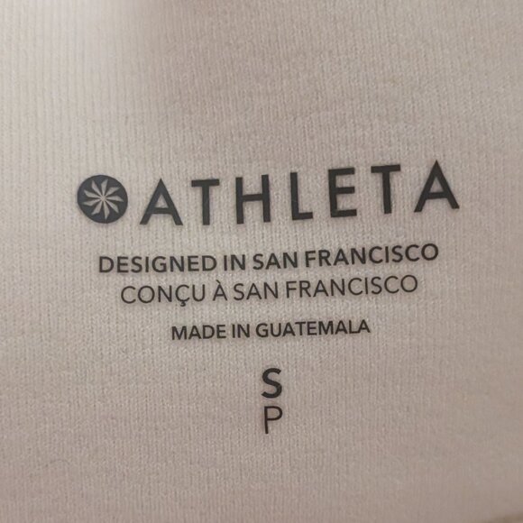 Athleta Altitude Polartec Funnel Neck Sweatshirt, White, Small - Picture 7 of 9